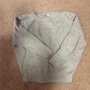 LOFT grey speckled crewneck sweater Size M #knitwear #winterwear